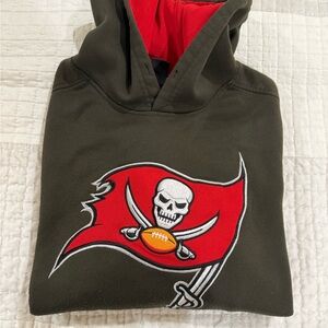 ***SOLD***NFL Team Apparel Red and Dark Green Hoodie